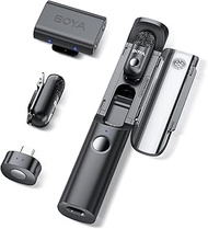 BOYA Magic-03 Wireless Lavalier Microphone, 30Hrs Battery,328FT LOS Range, Safety Track &Limiter, Po
