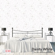 EZ Art Wallpaper PVC Self adhesive Waterproof Wallpaper Fabric Home Decor Living Rome (White 10M)