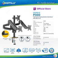 BRACKET MONITOR GAS SPRING OXIMUS P300 TILT SWIVEL ROTATE USB 3.0 x2
