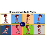 Adobe Animate Course - Learn to Animate Human Attitude Walks in Adobe Animate
