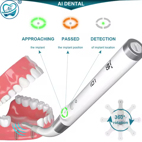 AI Dental Implant Locator Cross-Scanning Spot Screwdriver 360° Rotatable Sensor Localization Detecto