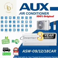 AUX new R32 Wall Mounted C-Series INVERTER Room Air Conditioner (1.0HP-2.5HP) 4-5 Star Energy Saving | Jimat Elektrik