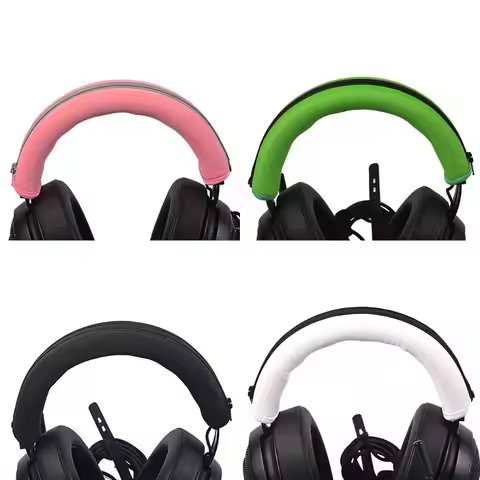 Headphones Headband Cushion Pads Bumper Cover Zipper Replacement for Razer Kraken PRO 7.1 V2 Headset