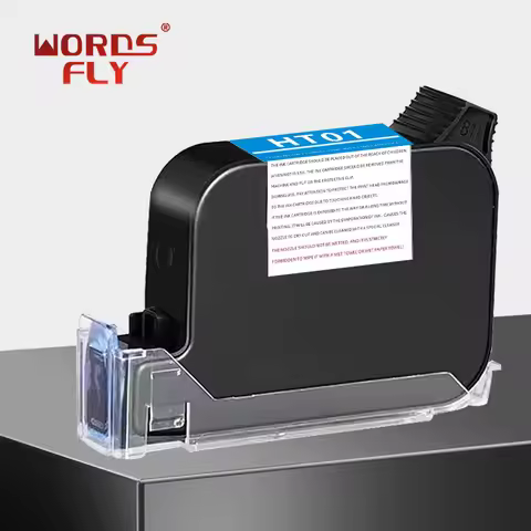 12.7mm Printer Cartridge 42ML Fast Drying Water-proof Solvent Black Ink Universal For Handheld Onlin