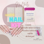 Jelly sticker sticky pad fake nail glue press on manicure fake nails sticker