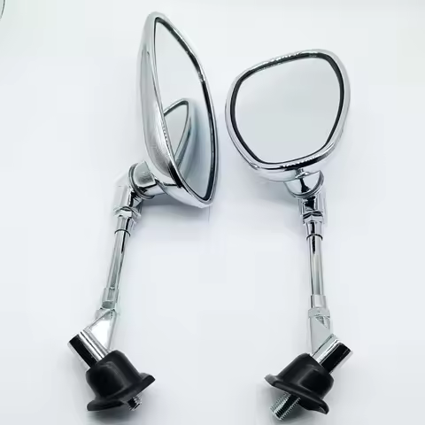 Side Mirrors Rearview for Yamaha XV950 Bolt XV1600 Road Wild Star XV1700 Warrior FZ6 Fazer 04-09 MT0