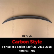 สปอร์ตเรซซิ่งสปอยเลอร์ปีกหลังรถสปอยเลอร์ M4อุปกรณ์ปรับจูนสไตล์ MP PSM สำหรับ F31 F30 2013-2018 BMW 3