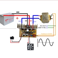 Kit Inverter Pure Sine Wave (PSW) 4 mosfet