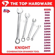 *READY STOCK* KNIGHT COMBINATION SPANNER TOOL WRENCH COMMON RING 6/7/8/9/10/11/12/13/14/15/16/17/18/