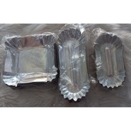 ₪♤Paper Plate Trays- kikiam, siomai dumpling, hotdog, footlong, square plate