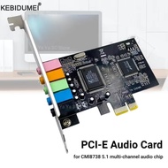 PCI-E 5.1 Sound Card Computer PCIE 5.1 Channel PCIe Audio 6 Channels 3D Games Music Digital Sound Ca