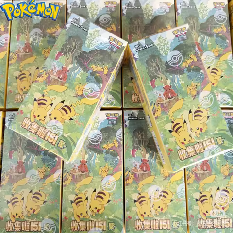 In Stock Pokemon PTCG 151 Genuine Coin Collection Set Simplified Chinese Ex Edition Charizard Pikach