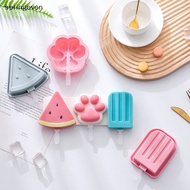 [springeven] Simple Popsicle Watermelon Cat Claw Bear Shape Silicone Ice Cream Mold With Lid Cheese Grid Popsicle Mold New Stock