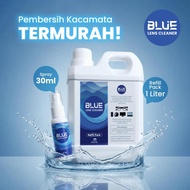 [ 1 LITER + 1 BOTTLE ] BLUE Eyeglass Cleaning Liquid Refill 1 Liter + 1 BOTTLE