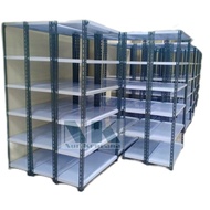 Rak barang / Rak gudang / Rak besi siku 6 susun tinggi 2 meter