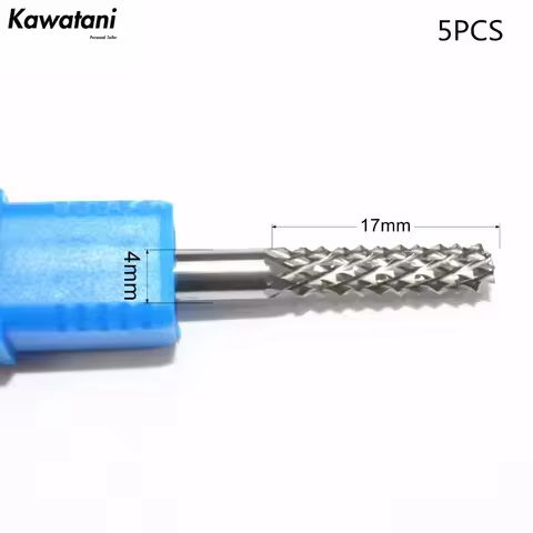 4mm*17mm-5pcs,CNC solid carbide micro PCB Drill Cutter,Printed Circuit Board Drill Bit,corn Milling 