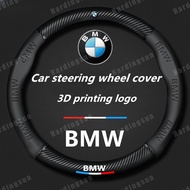 BMW Car Steering Wheel Cover For G20 F30 E60 E46 E90 F10 G30 E36 E30 X1 F48 X3 G01 X5 G05 1 3 5 Series Accessories Auto Steering Wheel Cover Car Interior Steering Protective 3D