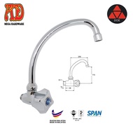DOE DE116A 15mm Wall Mounted Sink Tap - Arrowline