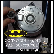 DENSO COOL GEAR  WISH YEAR 2009,  HIACE VAN YEAR 2006 FAN MOTOR (7780/7810/4260) - 168000-1690