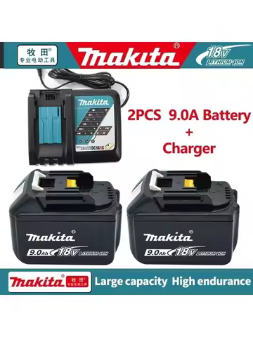💯 Original Makita 18v Battery Bl1890 BL1850 Bl1860 Bl1860 Bl1830 Bl1815 Bl1840 LXT400 9.0Ah for Maki