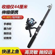batang pancing batu ladung pancing joran udang galah Handy Lure Rod Ultra Short Mini Circuit Set Ful