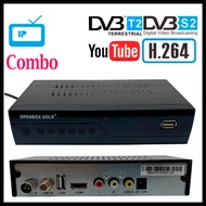 GOLD X9 + DVB T2 S2 Combo DVB-T2 DVB-S2ทีวีดิจิตอล Set Top Box Decoder ทีวีรับสัญญาณดาวเทียมตัวรับสัญญาณ Youtube USB WIFI🔥