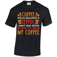 Coffee Spelled Backwards Is Eeffoc, T-Shirt Unisex, Caffeine Morning Brew Drink