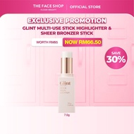 THEFACESHOP Glint Multi-Use Stick Highlighter & Sheer Bronzer Stick 7g - Highlighter, Contour