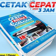 Flyer Brochure Printing - A6 Art Paper Brochure Promotion Media Full Color 1 side - Custom