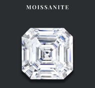เพชรโมอิสพร้อมใบเซอร์ GRA | Asscher Cut Moissanite Diamond D-Color VVS1 {12ct 19ct} {12mm & 15mm}