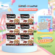 Combo 6 hộp Cà phê Phố Đen Đá - Maccoffee (hộp 10 gói x 16g)