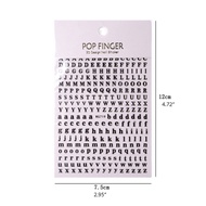 SIY  26 Letters Uppercase Lower Case Letters Self Adhesive Stickers for Envelopes