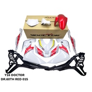 DOCTOR YAMAHA Y16 Y16ZR 60TH WORLD GP ANNIVESARY EDITION FULL BODY COVERSET WHITE/RED EXCITER 150(SIAP STICKER TANAM)