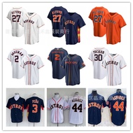 Same Day DeliveryBaseball Uniform Astros Jersey No. 27 ALTUVE Astros No. 3/44 ALVAREZ Short Sleeve