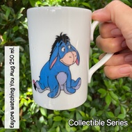 Pladao Collectible Coffee Cup Eeyore Ceramic Watching U Mug White Base Disney 8oz. /250ml.