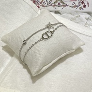 Double Layered Starry Diamond Fashion Necklace for Women New 2025 CD Design Summer Clavicle Chain Br