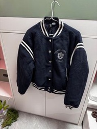 H&M 藍色棒球外套