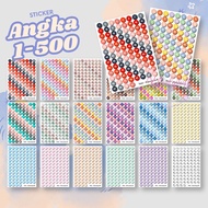 Number Stickers 1-500 Sticker/s number 1 to 500 Cute aesthetic number 1 to 500 sticker/s