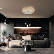 Global House LAMPTAN โคมไฟเพดาน มัลติสมาร์ท LED 36W รุ่น FLORIA EDGE 3แสง + รีโมท รับประกันของเเท้!