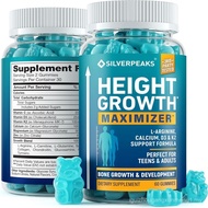 SILVERPEAKS Height Growth Gummies for Kids, Teens & Adults, Natural Growth Support Supplement with C