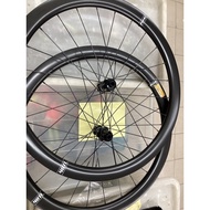 RHC carbon 700C road wheelset rim brakes. 45mm wide. shimano compatible..