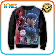 Ejen Ali Children's Sweater S8D03_SW - MIMOS 3D Ejen Ali Game Children's Jacket S8D03_SW - MIMOS 3D 