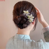 DWAYNE Chinese Style Hair Stick, U Shape Flower Hanfu Hairpin, Retro Hair Chopstick Hanfu Headwear Tassel Cheongsam Accessories