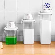 GIOVANNI Washing Powder Container Airtight Measuring Cup Laundry Detergent Powder Detergent Box