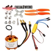 2212 2200KV Motor+30A ESC+6035 Propeller+Propeller Protector Electric Motor Kit for RC Airplane Moto