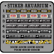 GALAK FISH AQUARIUM LIST STICKER PREDATOR FISH STICKER/