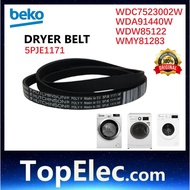 ORIGINAL Beko Dryer BELT 5PJE1171 5PJE 1171 Belt Belting WDC7523002W WDA91440W WDW85122 WMY81283