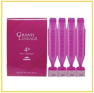 MILBON 沙龍專業髮膜適合硬髪粗髪或中度受損髮質 GRAND LINKAGE HAIR TREATMENT MU4+ 9G X4