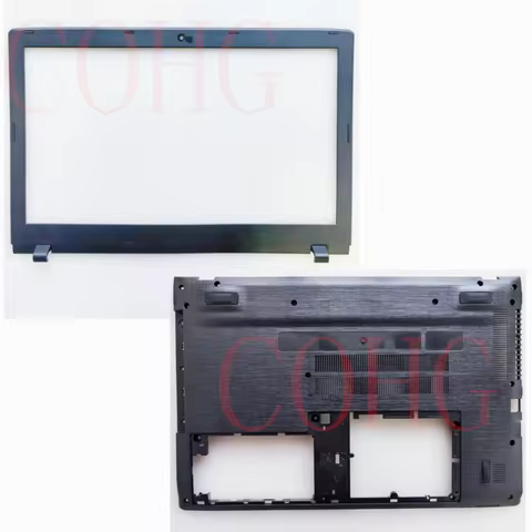 New Original Base Bottom Case Bottom Cover And Display Bezel Lcd Front Bezel Assembly Black For Acer