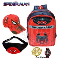 Tas karakter Spiderman led bisa nyala /tas karakter anak tas ransel anak